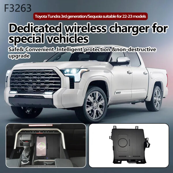 Toyota wireless charger for Tundra 3rd - generation 2020 - 2023