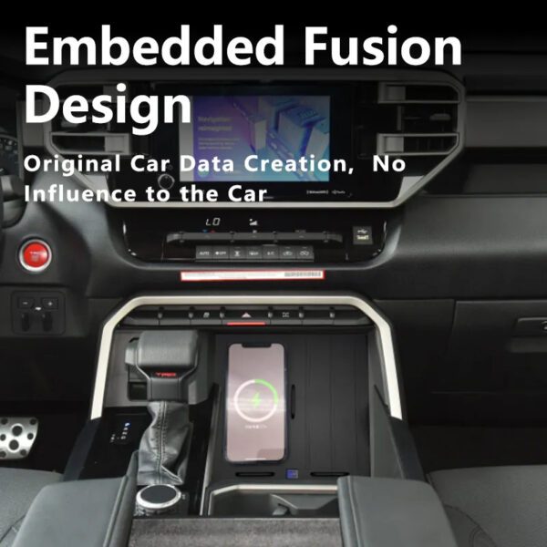 Toyota wireless charger for Tundra 3rd - generation 2020 - 2023