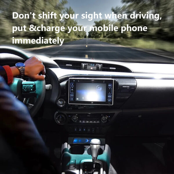 Safety protection of intelligent wireless charger for Toyota Hilux (2016 - 2025)
